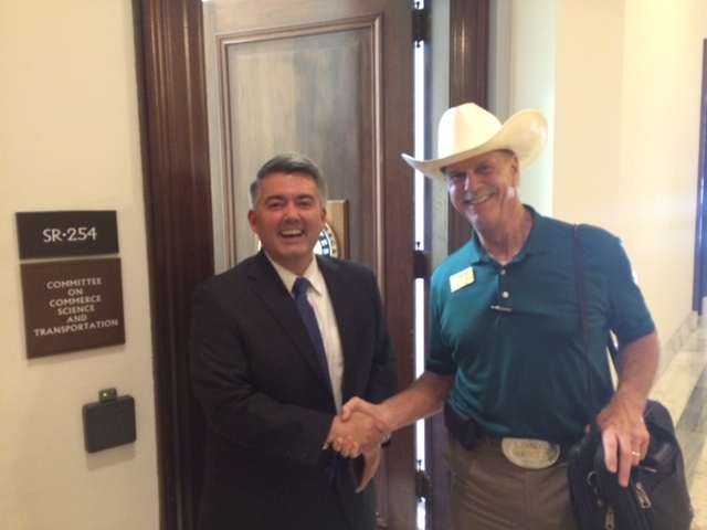 Howard Wooldridge and Congressman Cory Gardner